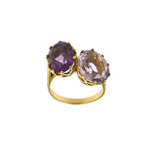 Bague 62 Bague Toi & Moi améthystes 58 Facettes 30179