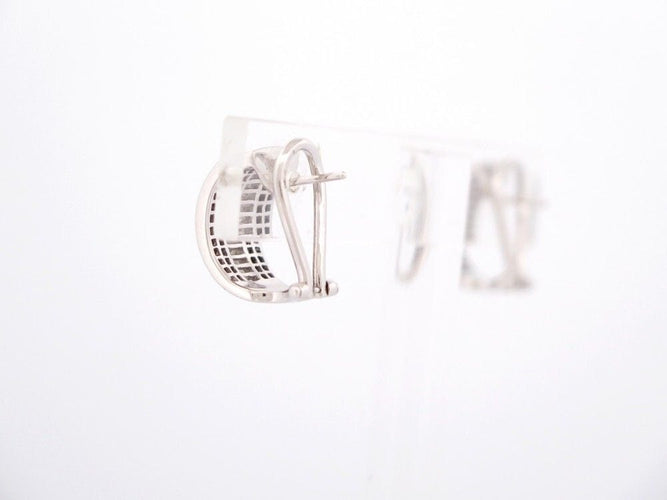 Boucles d'oreilles boucles d'oreilles MESSIKA creoles liz or blanc diamants 58 Facettes 264831