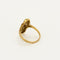 Bague 57 Bague en or jaune à motif de fleurs et diamants 58 Facettes MON1100