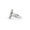 Bague Bague rectangulaire en or blanc sertie de diamants (0,80 carat) 58 Facettes 17302