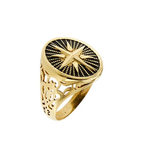 Bague 62 Bague bouclier en or jaune pour homme 58 Facettes 33408