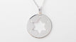 Collier Collier pendentif étoile de David en or blanc et diamants 58 Facettes 27387