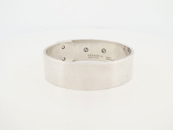 Bracelet bracelet HERMES collier de chien medor 17 argent massif 58 Facettes 263351