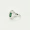 Bague 53,5 Bague or gris, émeraude et diamants 58 Facettes SMA0098