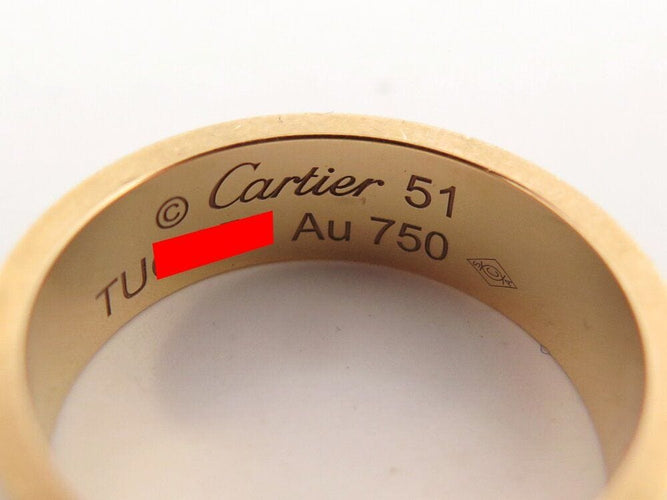 Bague 51 bague CARTIER love en or jaune 58 Facettes 262104