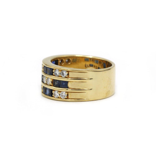 Bague 53 Bague - Or, Diamants & Saphirs 58 Facettes 250040SP