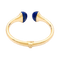 Bracelet Bracelet jonc, or jaune et lapis-lazuli. 58 Facettes 34603