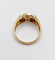 Bague 59 Bague tank style art deco or 18k émeraude calibrées et diamants taille brillants 58 Facettes A05364