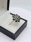 Bague 51 Bague fleur vintage en or 14k sertie de saphirs et diamants 58 Facettes