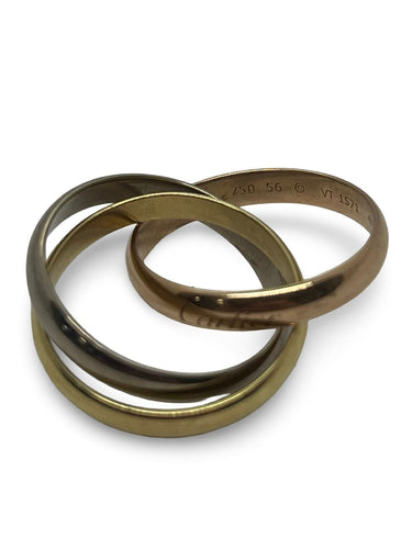 Bague 56 Bague Trinity 3 ors 18K Cartier 58 Facettes 00065401