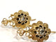 Boucles d'oreilles Boucles d'oreilles anciennes or jaune diamants et perles 58 Facettes