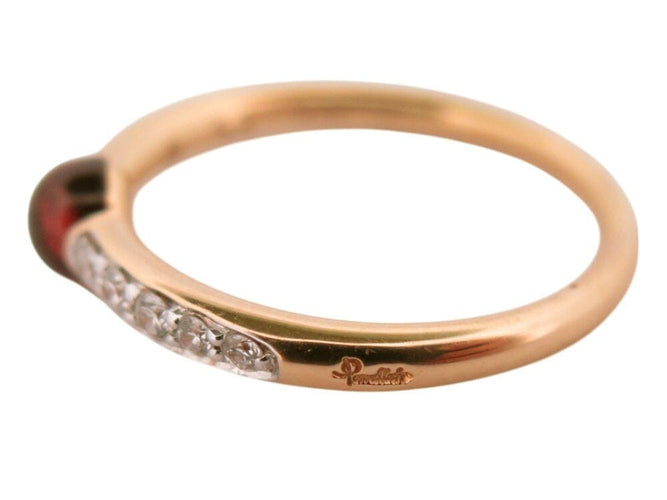 Bague 53 bague POMELLATO m'ama non m'ama grenat 53 diamants or jaune 18k 58 Facettes 268365