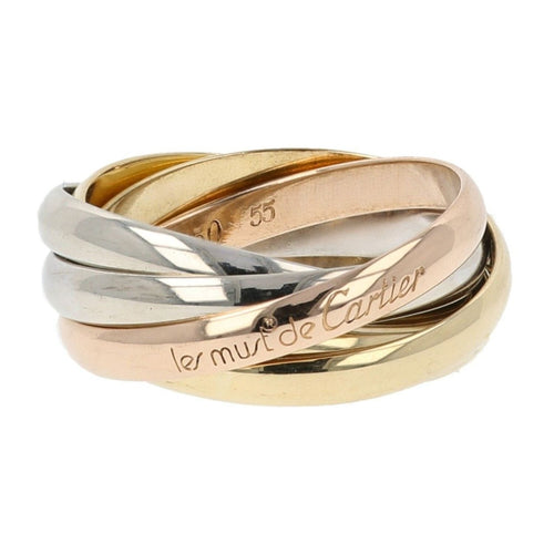 Bague 55 CARTIER - bague trinity 5 anneaux 58 Facettes 4127