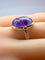 Bague 50 Bague en or jaune 18 carats, scarabée en améthyste mobile 58 Facettes AB447