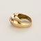 Bague 59 Bague Tank en or jaune en blanc, diamants 58 Facettes VIL0912