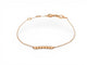 Bracelet bracelet VANESSA TUGENDHAFT 7 diamants 0.1ct prince3 17cm or rose 18k 58 Facettes 272155