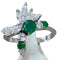 Bague 53 Bague émeraude diamants 58 Facettes