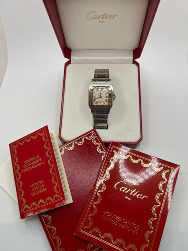 Montre Cartier Santos Galbée 1566 58 Facettes