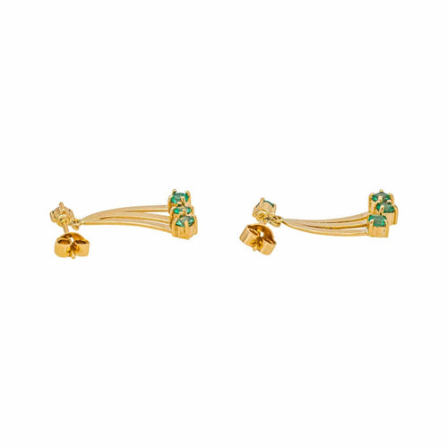 Boucles d'oreilles Boucles d'oreilles  Or jaune Emeraude 58 Facettes 5052465RV