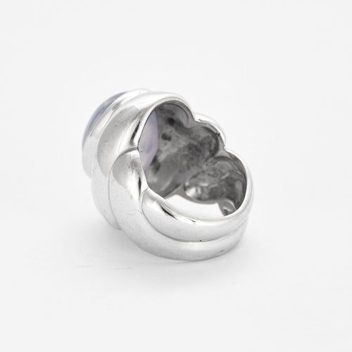 Bague 48.5 Bague Godron Saphir Etoilé 58 Facettes