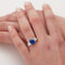 Bague 53 Bague saphir diamants 58 Facettes
