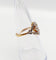 Bague 52 Bague antique diamants taille roses en or 18k monture fleurie 58 Facettes A06398