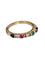 Bague 51 Bague Demi-alliance Américaine, en or jaune 18k 58 Facettes