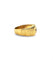Bague 51 Bague godron or jaune et diamant 58 Facettes