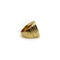 Bague Chevalière en or 18 carats avec émail gravé à la main et motif symétrique 58 Facettes