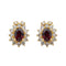Boucles d'oreilles Boucles d'oreilles Marguerite Or jaune Grenat 58 Facettes 3002092CN