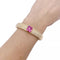 Bracelet Bracelet Van Cleef & Arpels or jaune, diamants, saphirs roses. 58 Facettes 33628