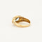 Bague 49.5 Bague jonc or jaune aigue marine et diamants 58 Facettes AB23