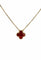 Collier Collier Van Cleef et Arpels Alhambra or jaune et cornaline 58 Facettes