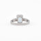 Bague Bague en or blanc avec aigue-marine et diamants 58 Facettes
