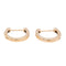 Boucles d'oreilles Ginette NY Boucles d'oreilles Créoles Hoop Or rose 58 Facettes 2678577CN
