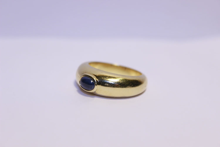 Bague Bague signée CLOZEAU Saphir cabochon 58 Facettes