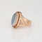 Bague 53 Bague victorienne antique en or rose avec pierre de lune 58 Facettes G14100