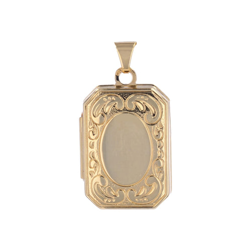 Pendentif Pendentif médaillon or jaune rectangulaire 58 Facettes 24-329