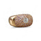 Bague 54 Bague dôme diamant 0,50 ct et saphirs roses en or jaune 18 carats 58 Facettes 197
