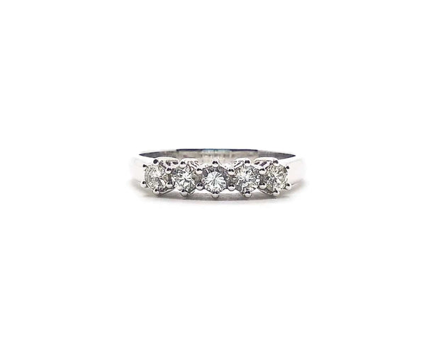Bague ANNEAU RIVIÈRE CT 0,36 58 Facettes 5580