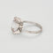 Bague 55,5 Bague cocktail or gris, quartz rose 58 Facettes COG0610