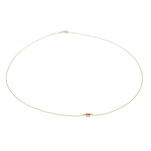 Pendentif Tiffany & Co Collier Solitaire Color by the Yard Or jaune Rubis 58 Facettes 3298648CN