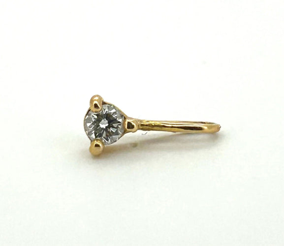 Pendentif Pendentif or 18kt avec un diamant de 0.50cts poids total 0.38 grammes 58 Facettes 461