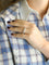 HERMES Bague Vertige argent
