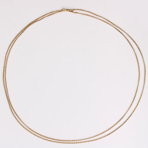 Collier Sautoir ancien maille jaseron 58 Facettes 23-119