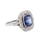 Bague 51 Bague Or blanc Saphir 58 Facettes 3332908CN
