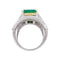 Bague 59 Importante bague Repossi deux ors, émeraude, diamants. 58 Facettes 33870
