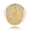 Bague 60 Chevalière massive en or rose 58 Facettes CV117