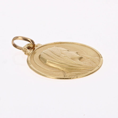 Pendentif Médaille Vierge Marie signée Contaux 58 Facettes CVP142
