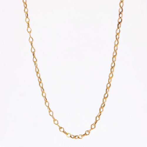 Collier Chaine ancienne maillons losangiques 58 Facettes 20-537